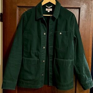Wallace & Barnes (J. Crew) Duck Canvas Green Utility Chore Coat